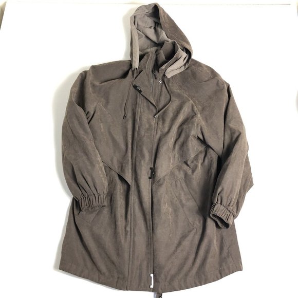 Classic‎ Elements women's Brown Removable hood Jacket Size S 6-8 D95 - Picture 1 of 7